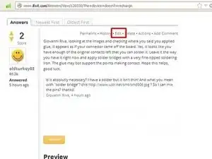 Ajout d'images à une réponse existante