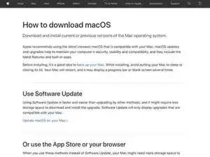 Créer une clé USB Bootable d'une ancienne version de macOS