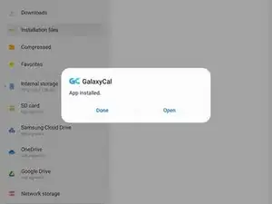 Comment installer l'application Galaxy Cal