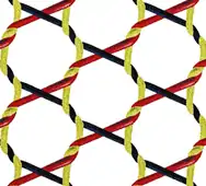 structure en nid d'abeilles d'un tulle