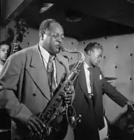 Coleman Hawkins, Miles Davis, juillet 1947