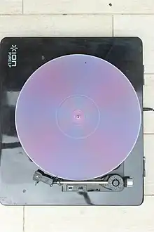 Angle de 2
  
    
      
        π
      
    
    {\displaystyle \pi }
  
, 33 tr/min, pose 2 s