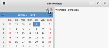 Exemple de QDockWidget.