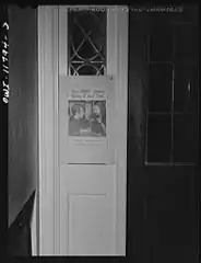 Sign in the hall of a Moravian Sunday school