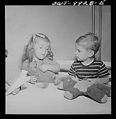 Three-year-olds playing games