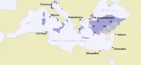 Le thème byzantin de Thrace (7) en 717.