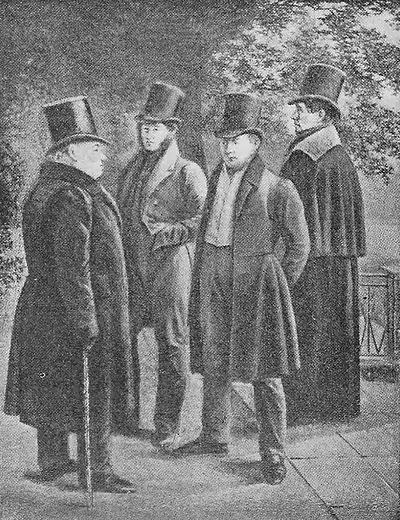 Pouchkine dans un groupe de poètes russes.jpg